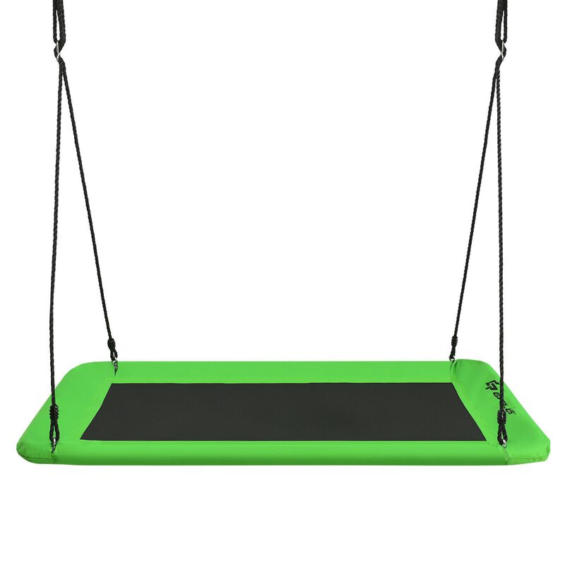 Outdoor Platform Swing Seat &ndash; Tree Hanging with 2 Strong Straps for Safety