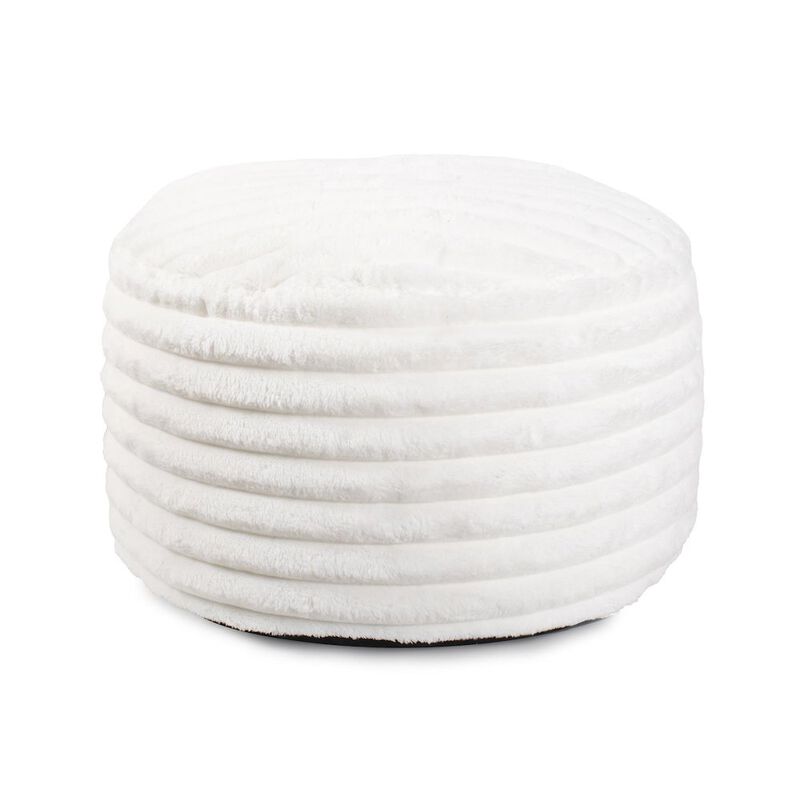 Howard Elliott Short Pouf Shar Pei White image number 2