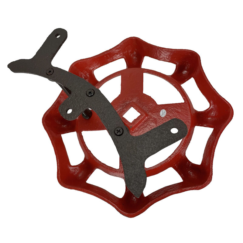 Faucet Spigot Hose Holder - Red Cast Iron - Rustic Outdoor Decor, Holds 75 Feet image number 4