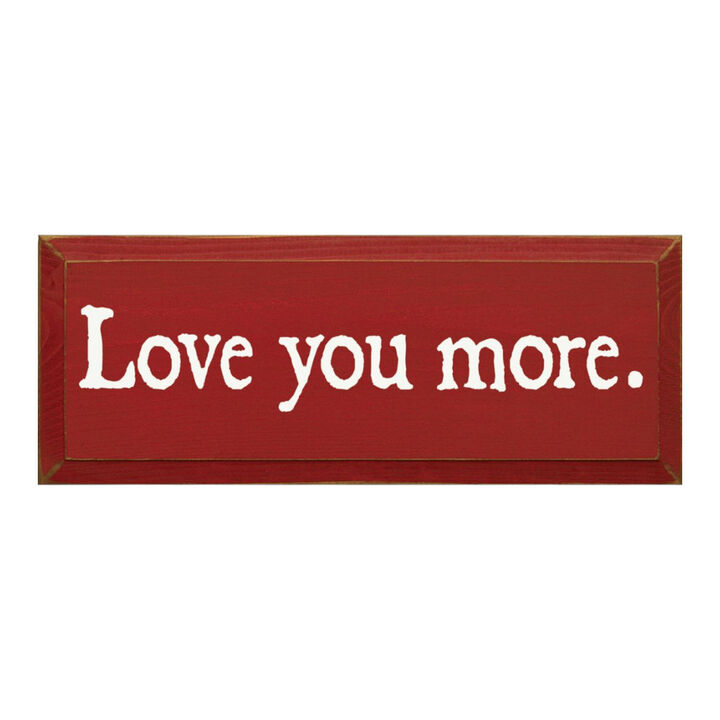 Romantic Love Quote Wood Sign Love You More Wall Decoration