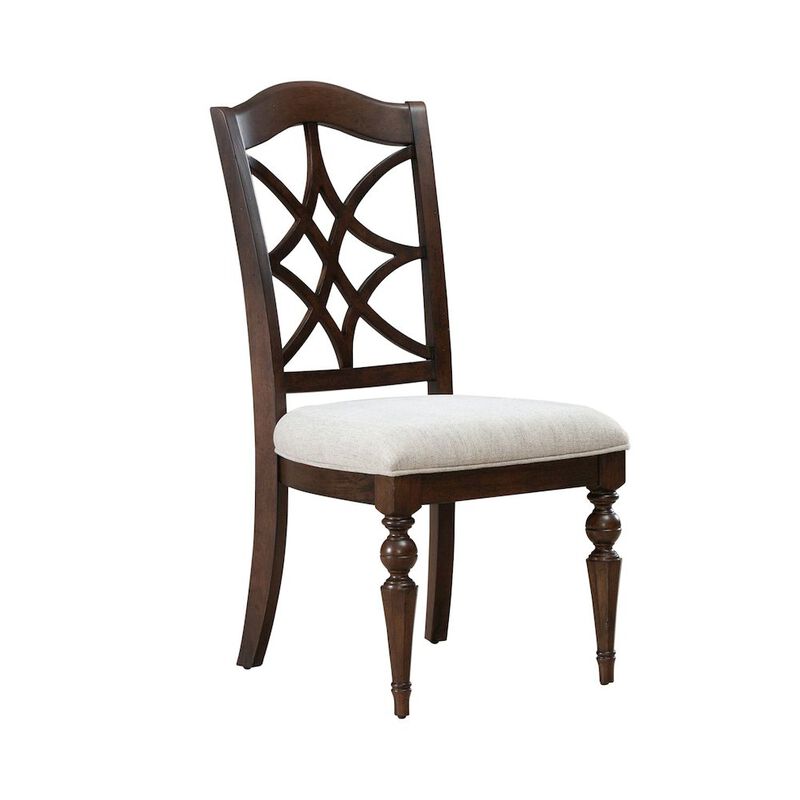 Liberty Furniture Arden Road 7 Piece Dining Trestle Table Set - 6 Splat Back Side Chairs image number 9