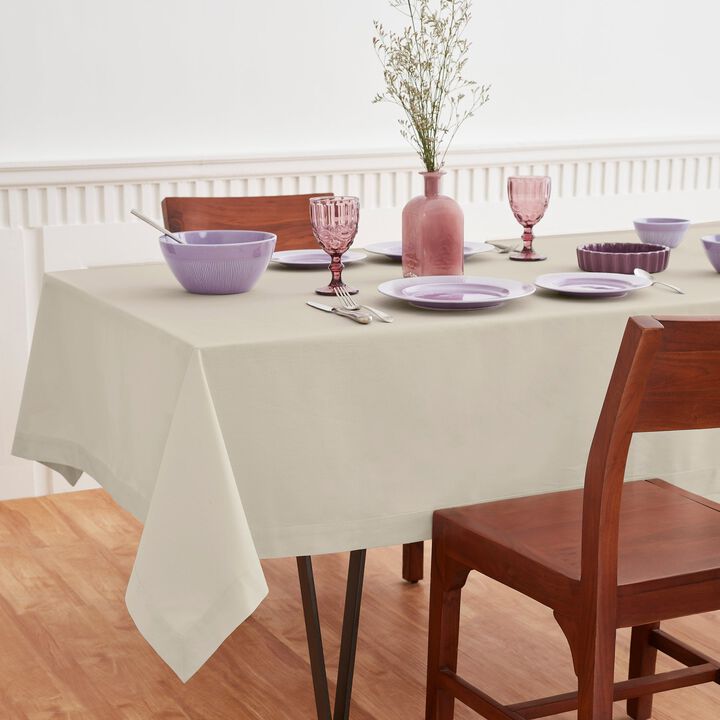 Cotton Linen Tablecloth - Dru - Cotton Linen Plain