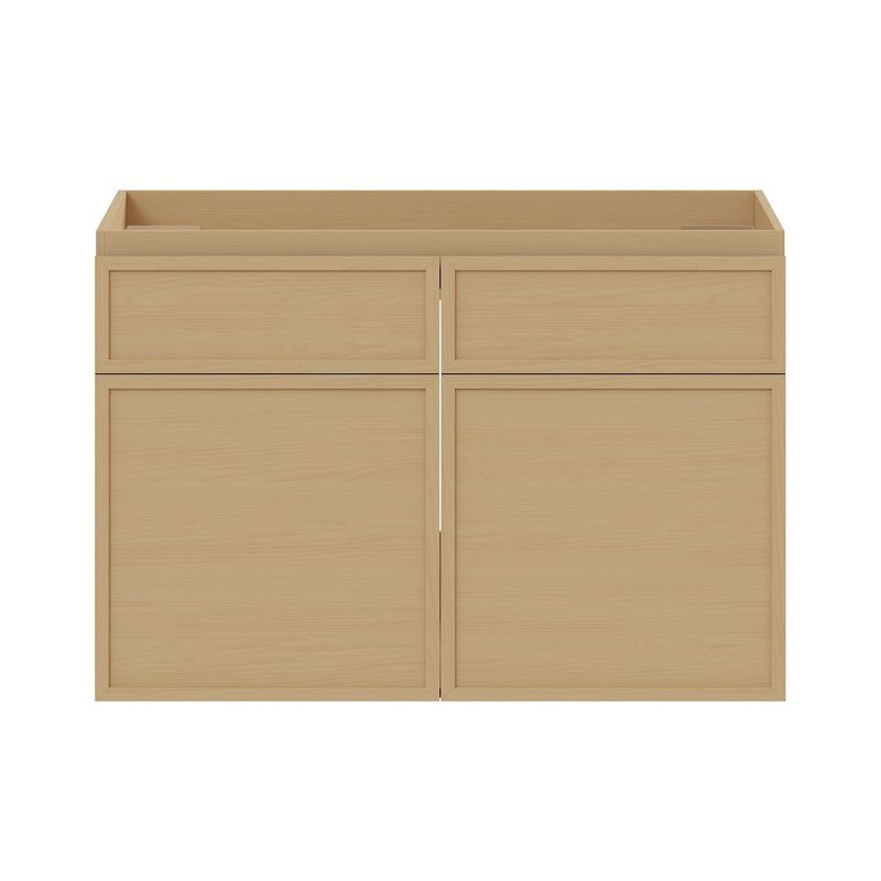 St. Tropez 30" Wall-Mounted Bathroom Vanity Cabinet without Top in Natural Oak image number 0