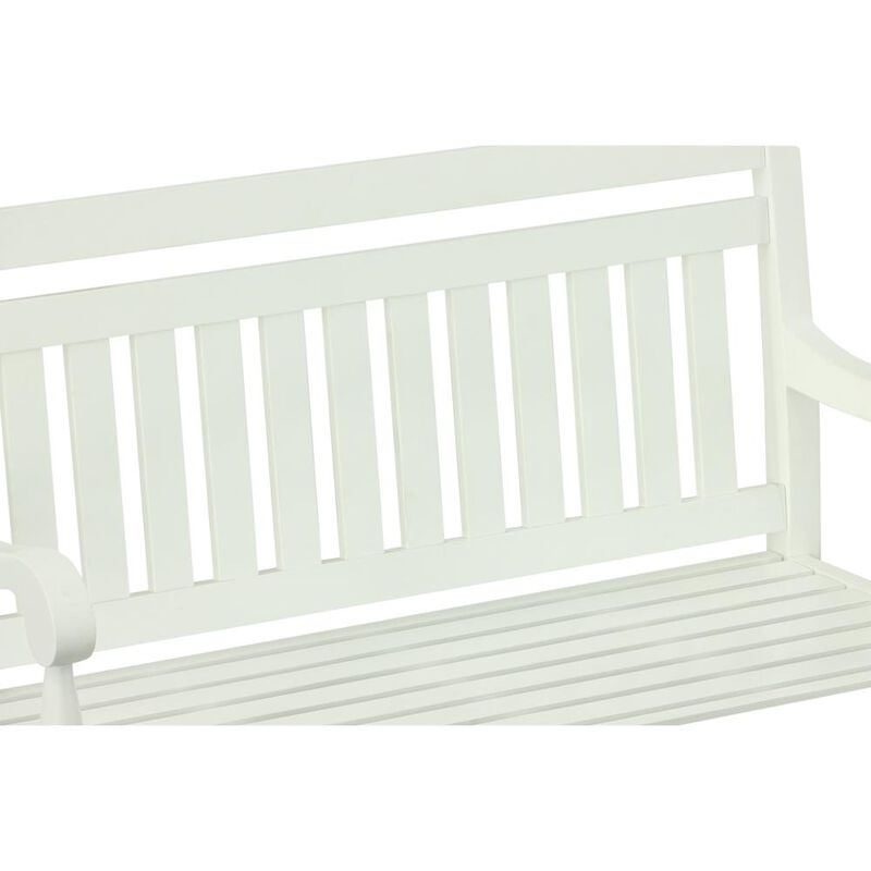 Carolina Living Belmont Outdoor Wooden Bench - White