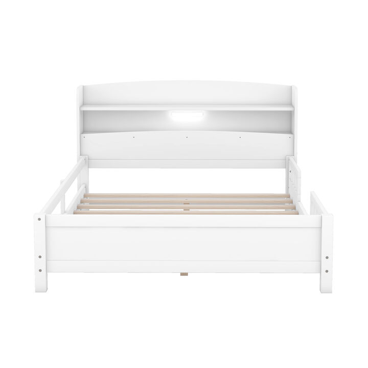 Merax Platform Bed with Built-in LED Light