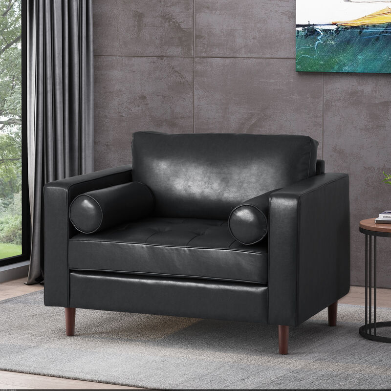 Merax Modern Wide Seat Single Sofa Accent Chair