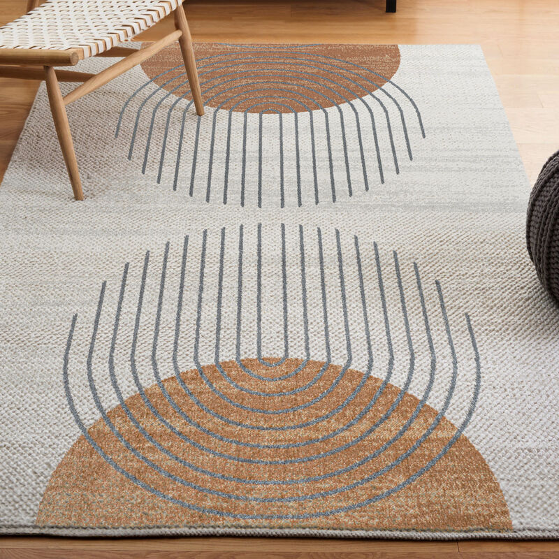 Kallax Geometric Modern Low-Pile Machine-Washable Area Rug