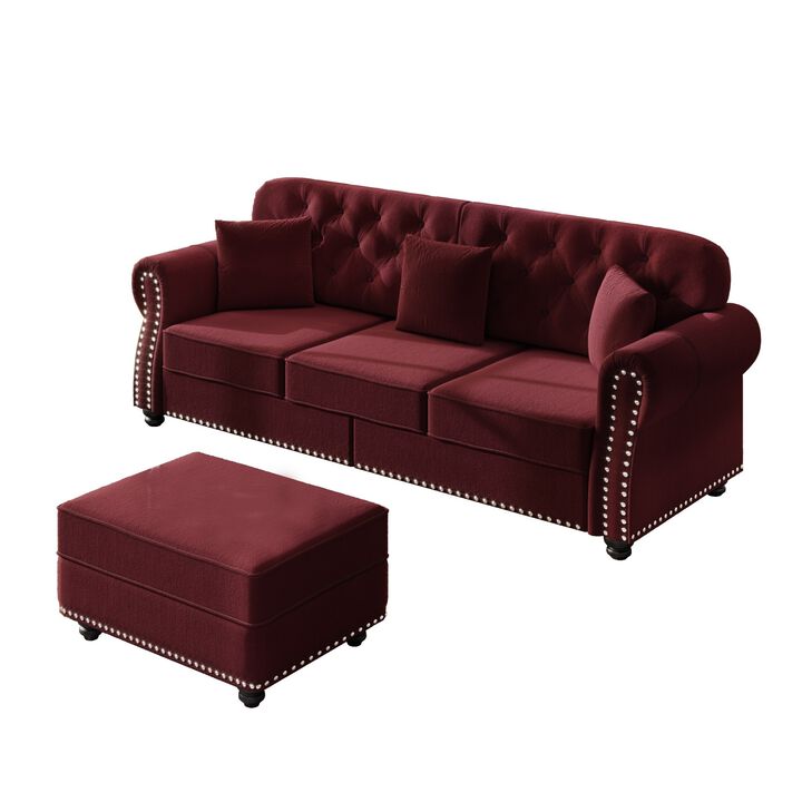 Wurtda Modern Chesterfield Sofa