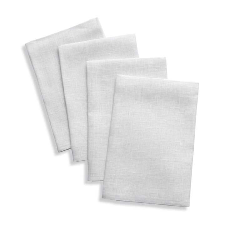 Solino Home Fete 100% Linen Dinner Napkins &ndash; Set of 4, 20 x 20 in, Machine Washable, Holiday and Everyday Dining