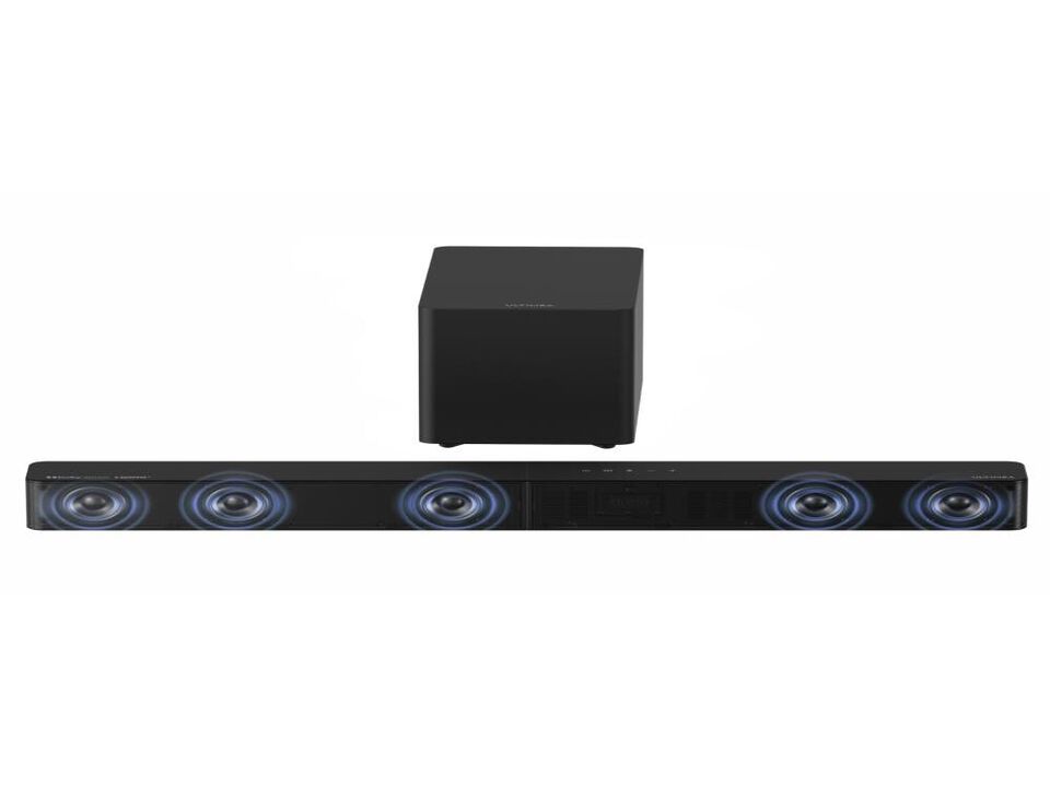 ULTIMEA Poseidon M60 Boom 5.1ch Dolby Atmos Sound System, 340W Peak Power, 5 Full-Range Drivers, Wired Subwoofer