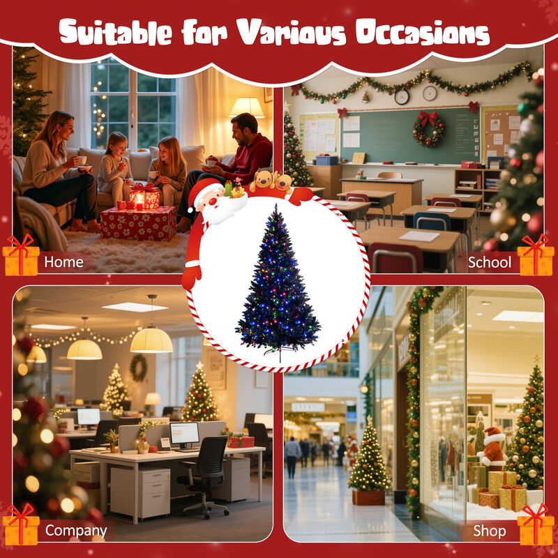 6' Pre-Lit Artificial Hinged Christmas Tree image number 5
