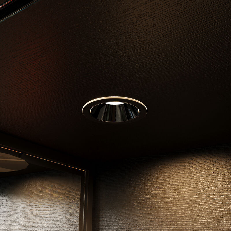 FUFU&GAGA Black Modern Bookshelf Tall Bookcase with 2 Glass Doors, Built-in Spotlights & Shelves for Office (39.4"W x 19.7"D x 75.2"H) image number 8