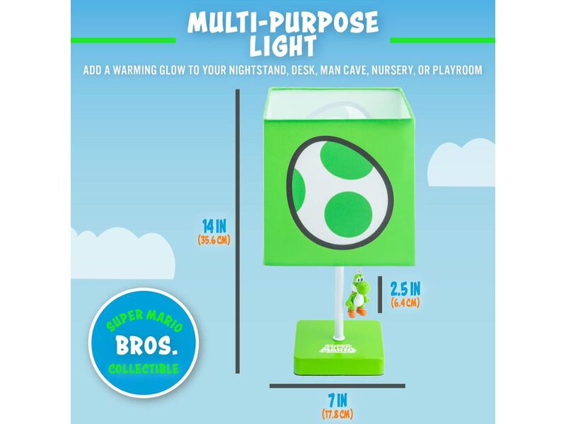 Super Mario Yoshi Night Light Official Nintendo Lamp Room Decor image number 2