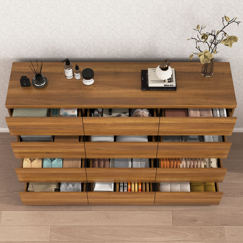 Flemwu 12 Drawers Double Dresser image number 3