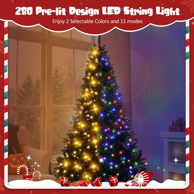 6' Pre-Lit Artificial Hinged Christmas Tree image number 4