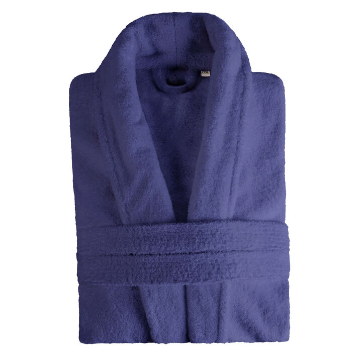 Soft Classic Men&rsquo;s Bathrobe in Turkish Cotton with Adjustable Waist Belt