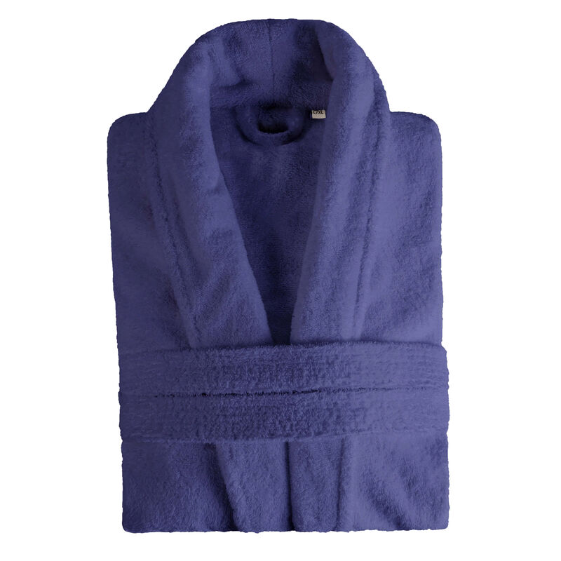 Soft Classic Men&rsquo;s Bathrobe in Turkish Cotton with Adjustable Waist Belt image number 0