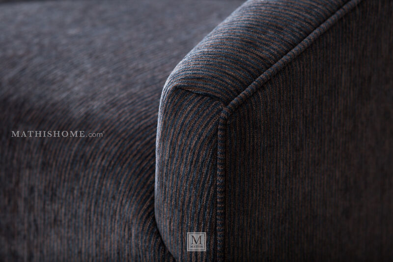 Simon Ink 31" Swivel Chair with Wood Base