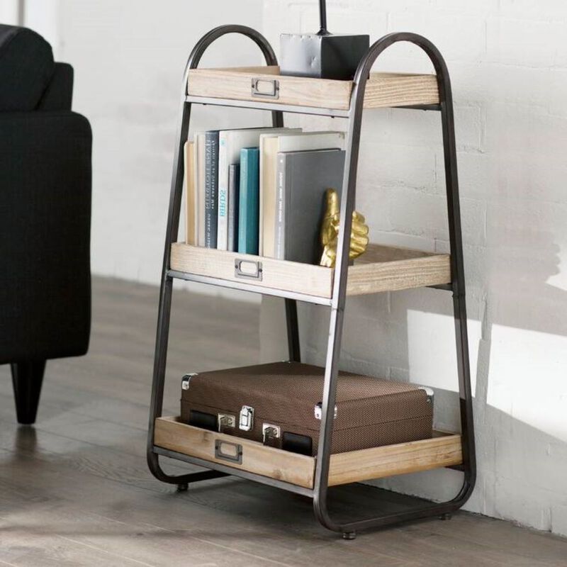 Hivvago Industrial Freestanding 3-Tier Bathroom Storage Shelving Unit
