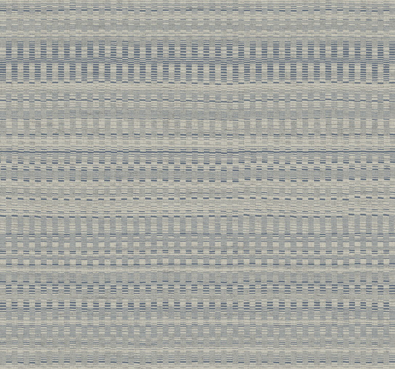 Tapestry Stitch Navy Wallpaper