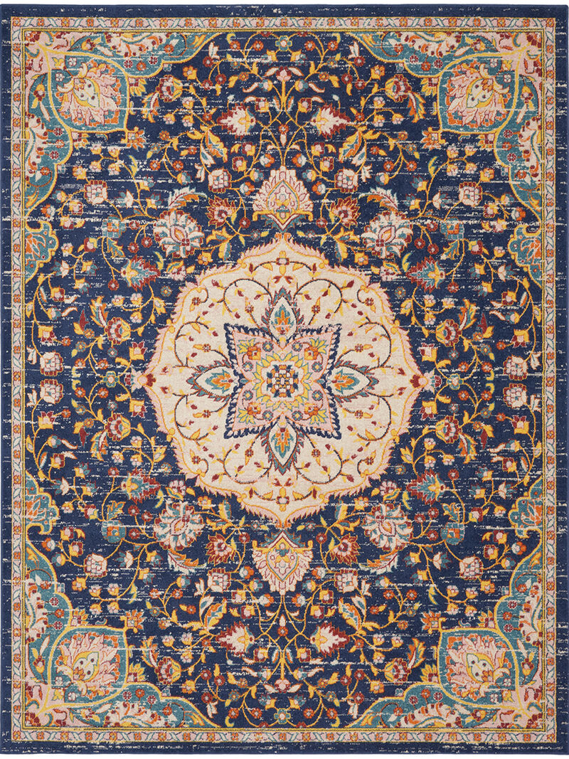 Passion PSN22 Navy/Multicolor 8' x 10' Rug