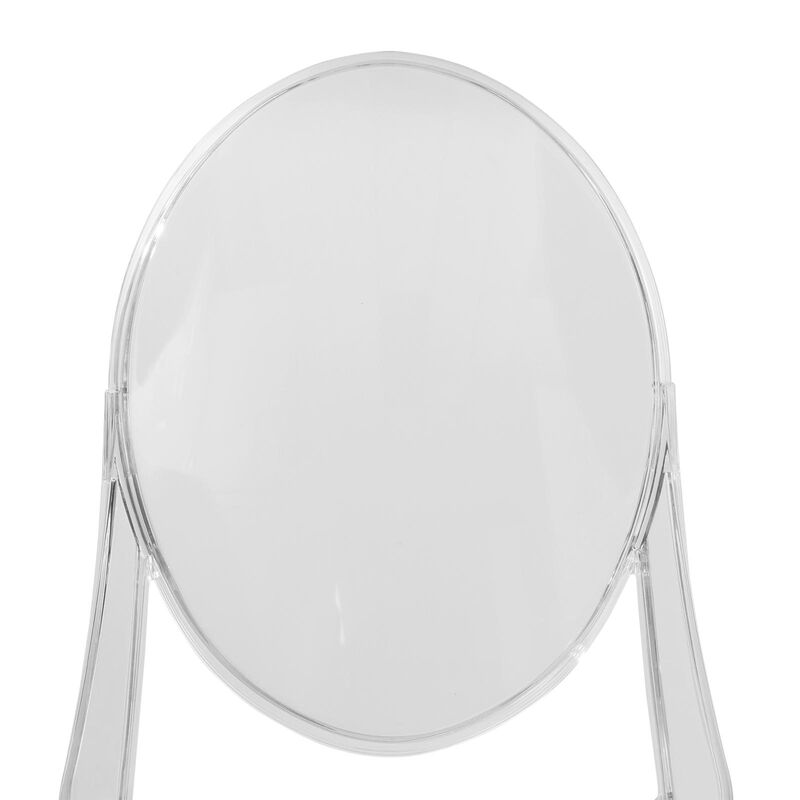 LeisureMod Marion Transparent Acrylic Modern Chair