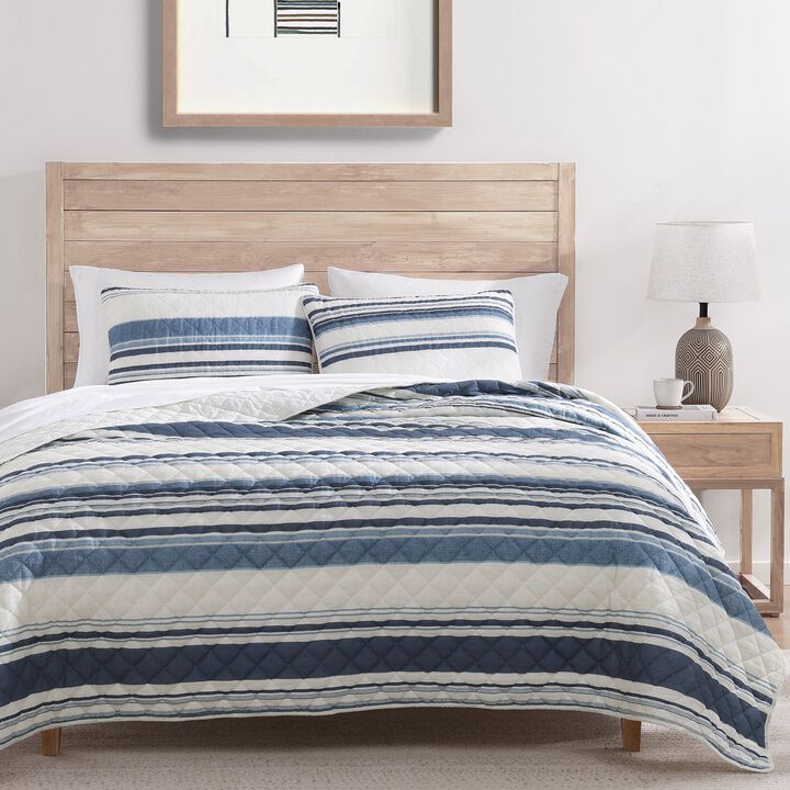 Mystic Navy Twin Quilt Set