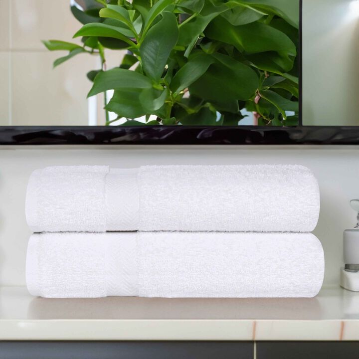 Absorbent Cotton Bath Sheet Set of 2 for Home and Guest Bathroom
