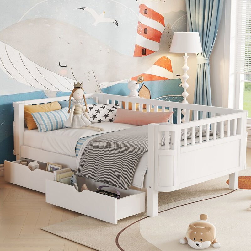Pangsu Wood Platform Bed for Kids image number 3