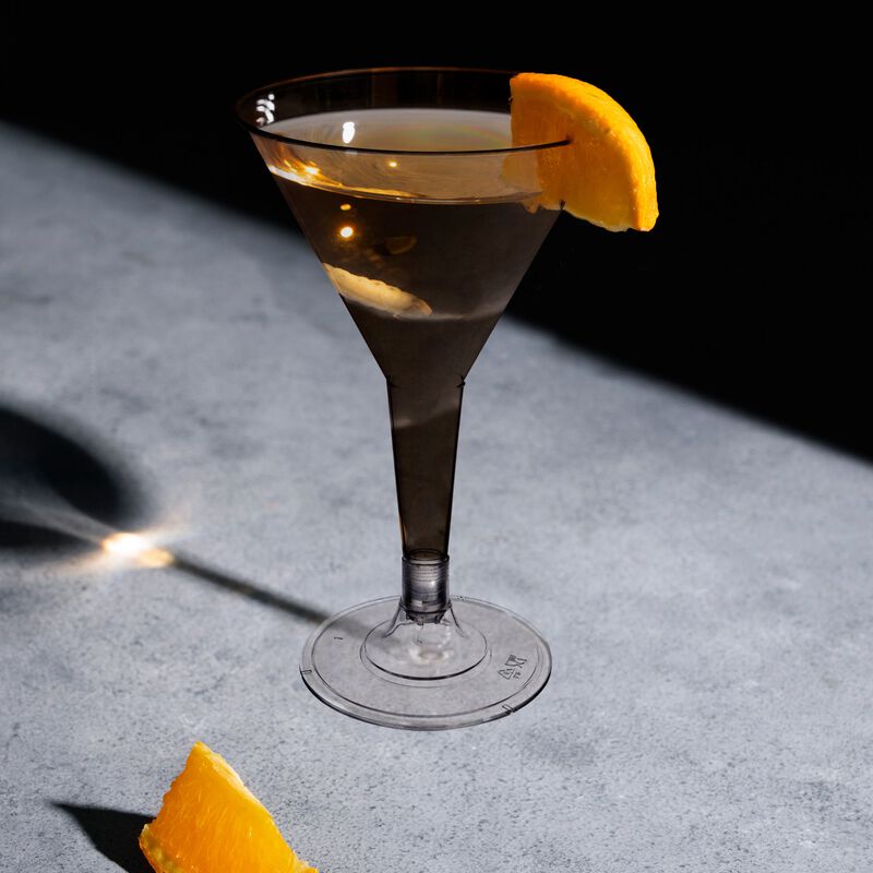 6 oz. Clear Plastic Martini Glasses (192 Glasses) image number 1