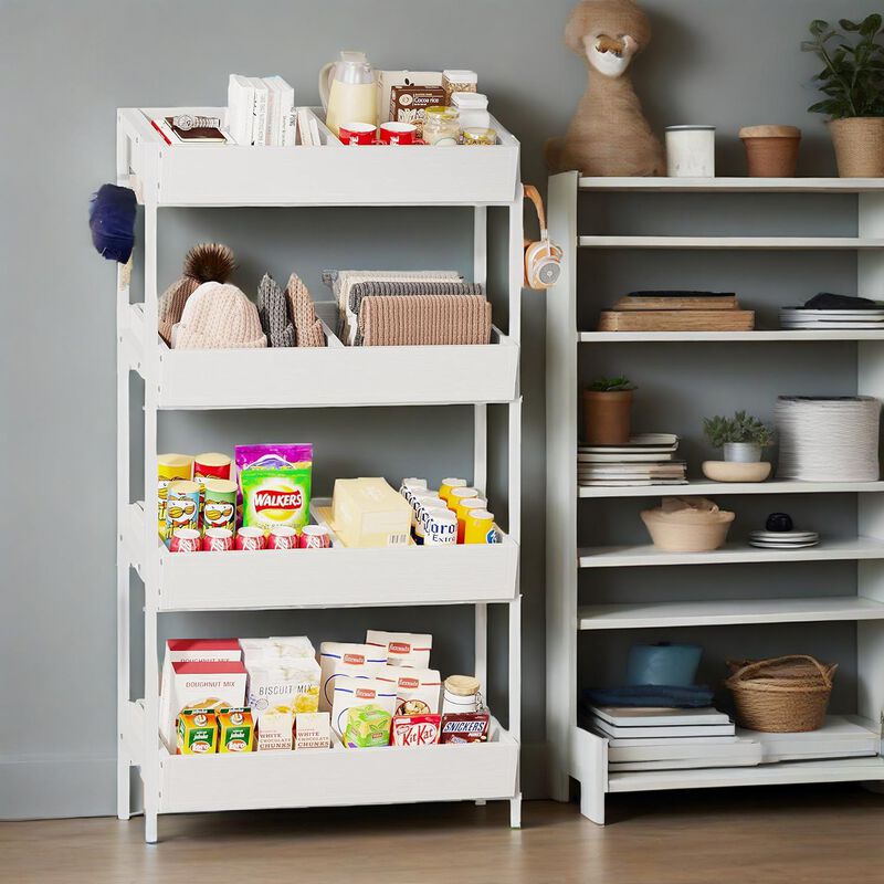 4-Tier Metal Retail Display Rack Stand for Products, Snacks & Accessories image number 3