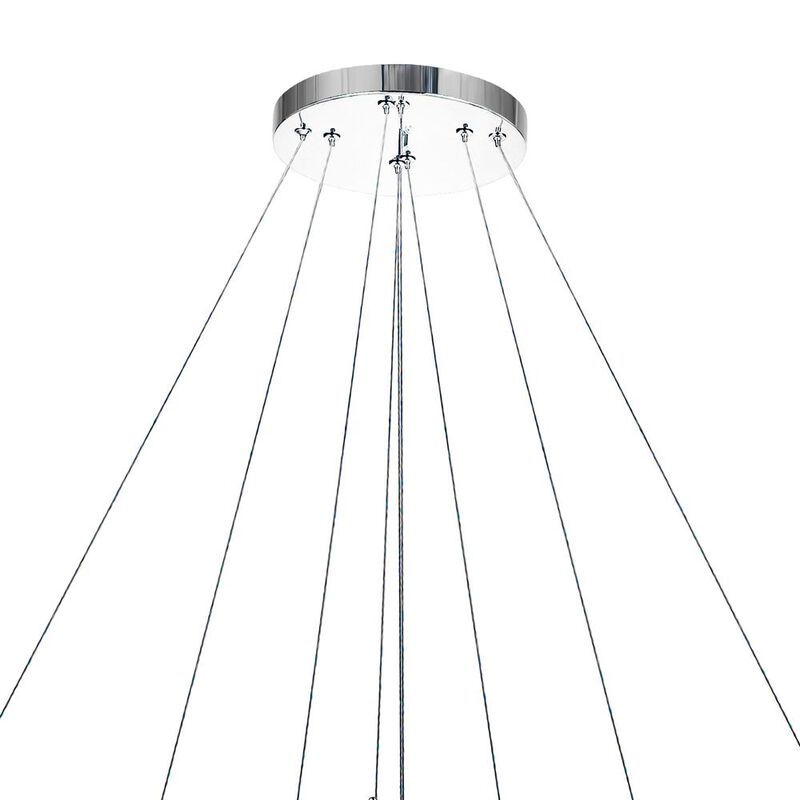 CWI Lighting Madeline LED Chandelier With Chrome Finish