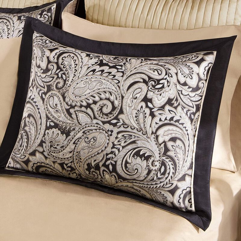 Classic Paisley Bedding Set &ndash; 12-Piece Queen Comforter with Matching Accessories