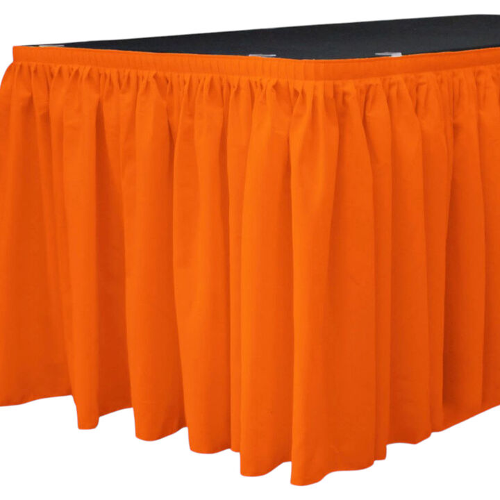 Event Table Skirt Polyester Poplin 21ft Length 29in Height with 15 Clips