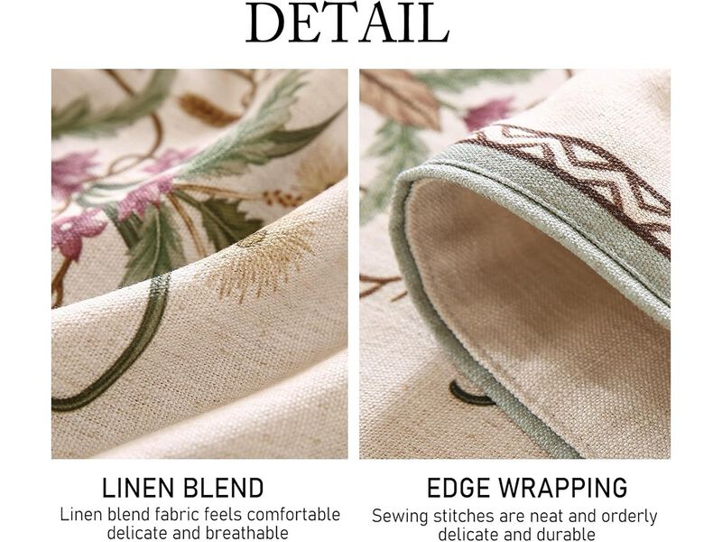 Farmhouse Colorful Wildflower Pattern Table Runners for Dining Tables image number 2