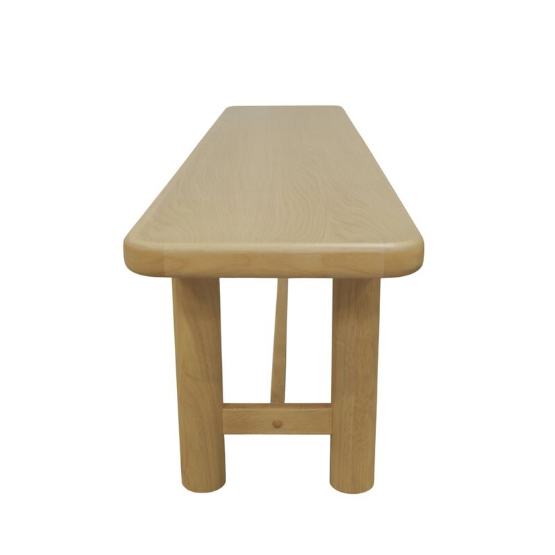 Alpine Furniture Hudson Dining Bench, Light Oak image number 5