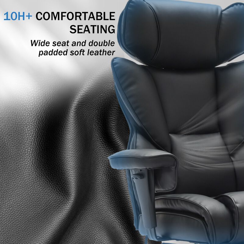 Office Chair with Foot Rest and Waist Lumber Support, Ergonomic Gaming Chair image number 4