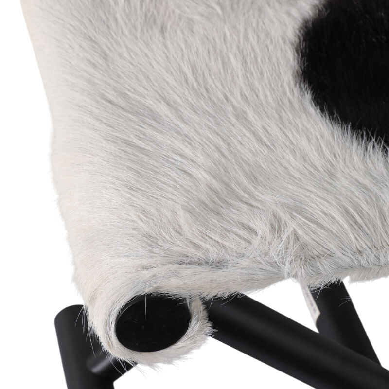 Hair On Hide Cow Print Stool image number 5