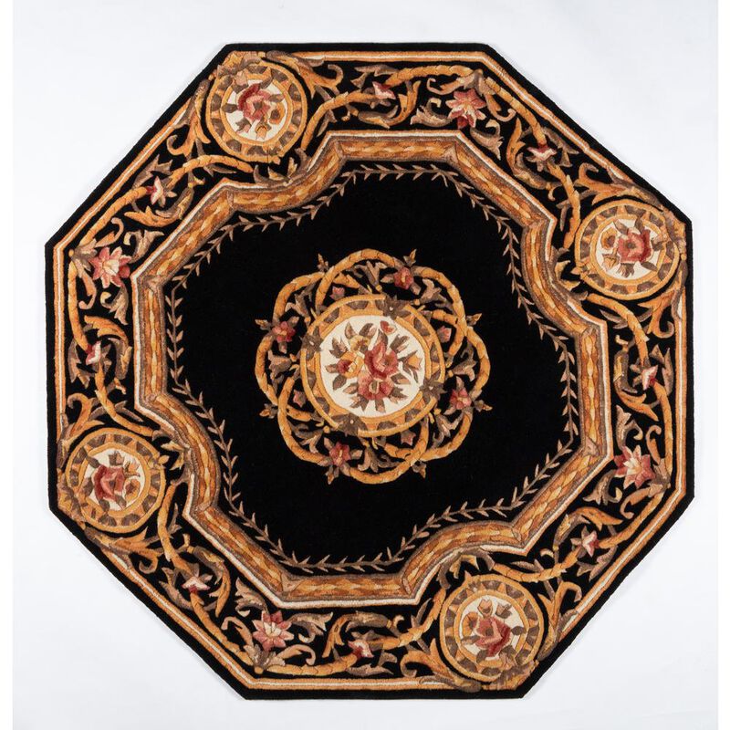 Momeni Transitional Rectangle Area Rug, Black, 5' X 8'