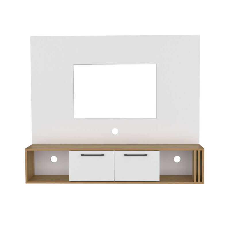Louisburg Entertainment Center, White/Macadamia