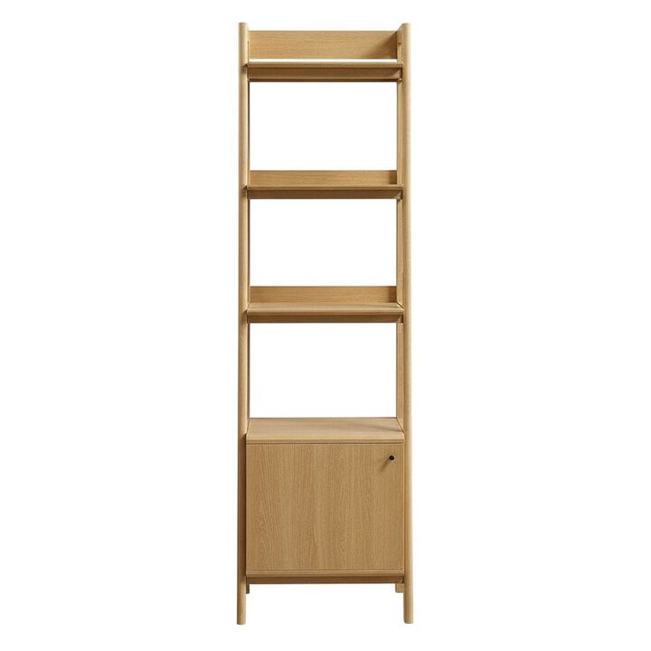 Wooden Bookshelf in finish with Open Shelving for Home Storage