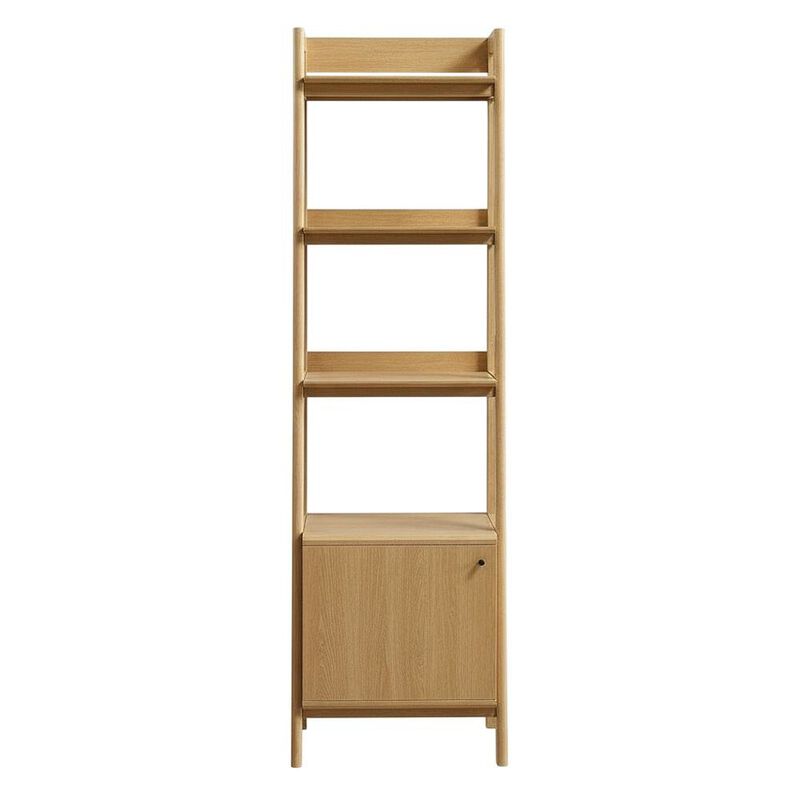 Wooden Bookshelf in finish with Open Shelving for Home Storage image number 1