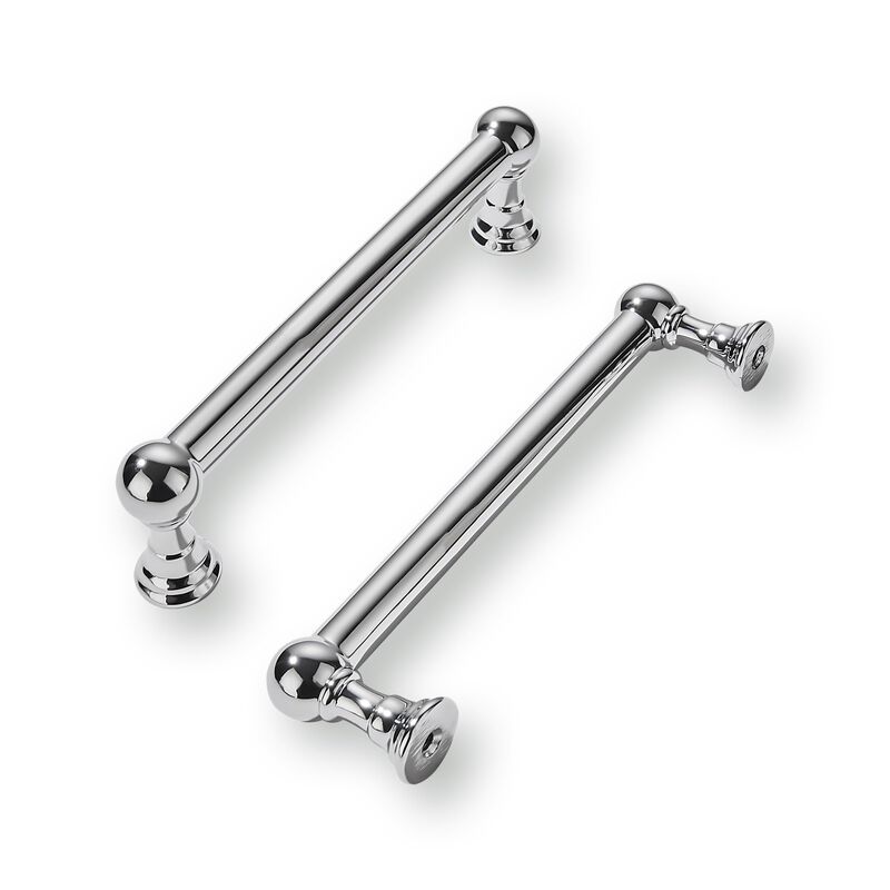 khtumeware 10 Pack 3-3/4 Inch Hole Center Polished Chrome Cabinet Pulls Heavy Duty Solid Cabinet Handles cabinets Dressers Kitch