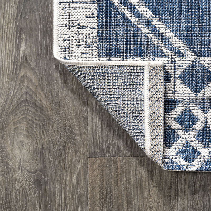 Marokko Diamond Tribal Medallion Indoor/Outdoor Area Rug