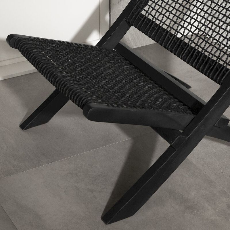 Agave Lounge Chair, Black