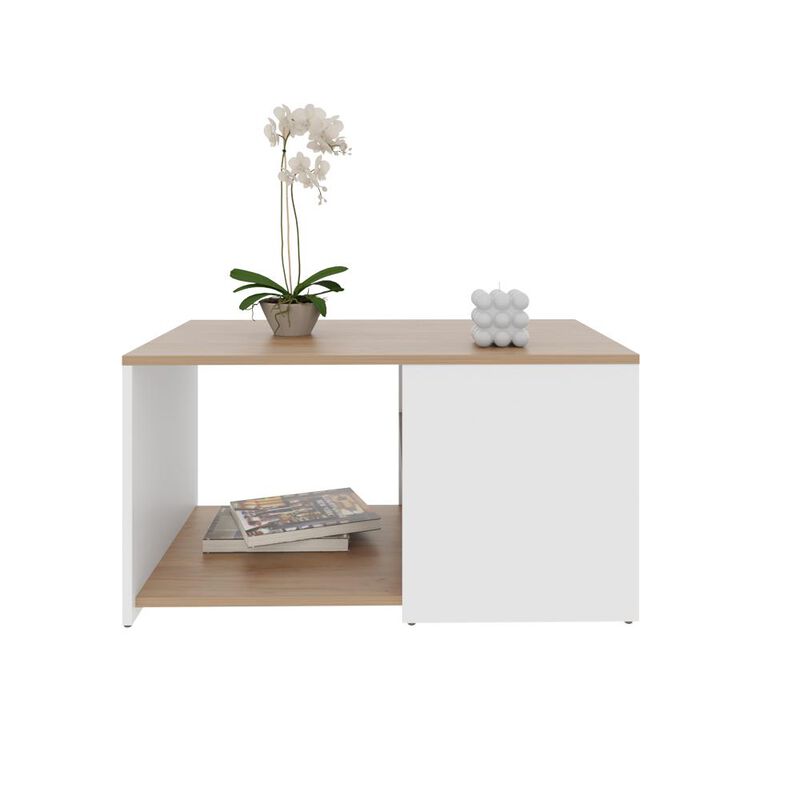 Silver Peak Coffee table, Living Room, Light Oak/White