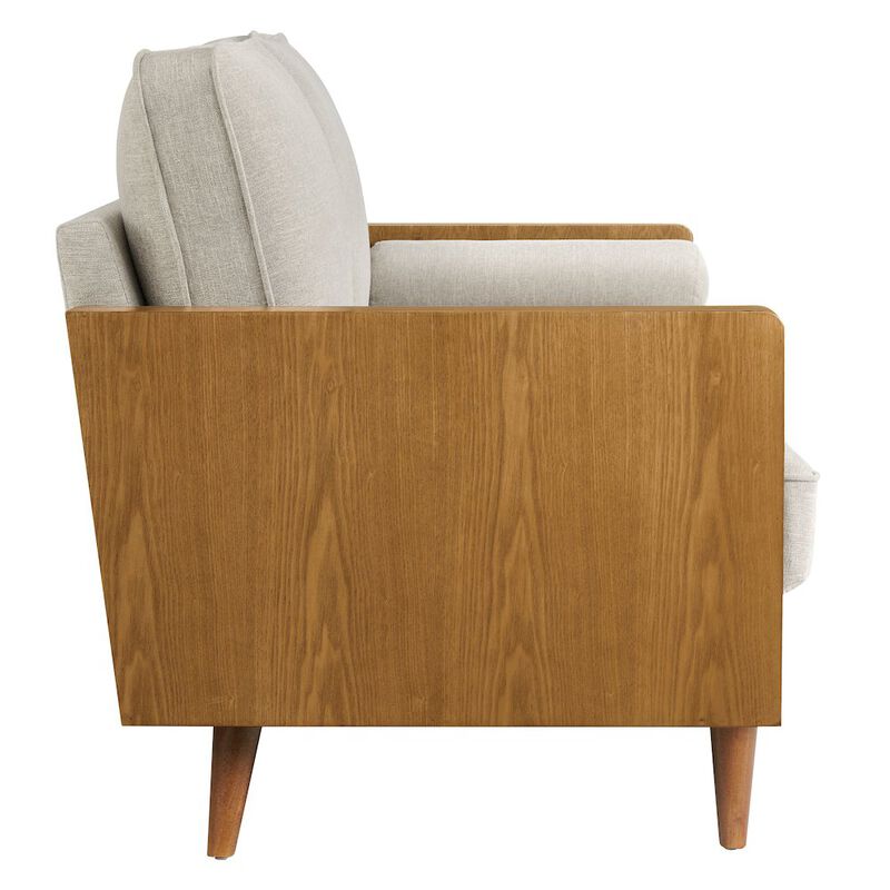 Kellan Heathered Weave Fabric Loveseat image number 3