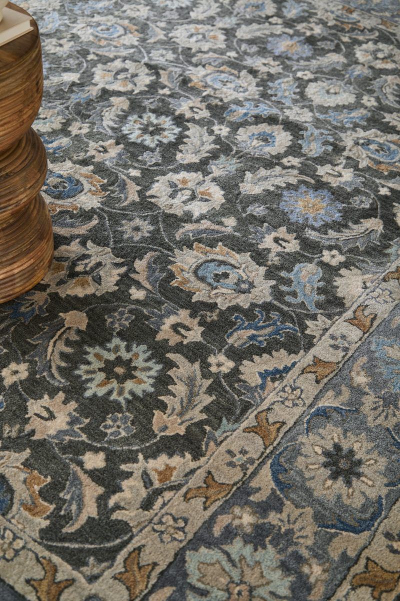 Rylan 8643F Charcoal 5' x 8' Rug image number 1
