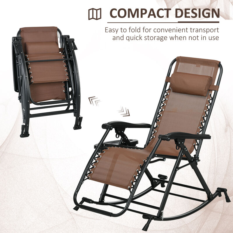 Hivvago 2-Pack Folding Zero Gravity Rockers image number 3