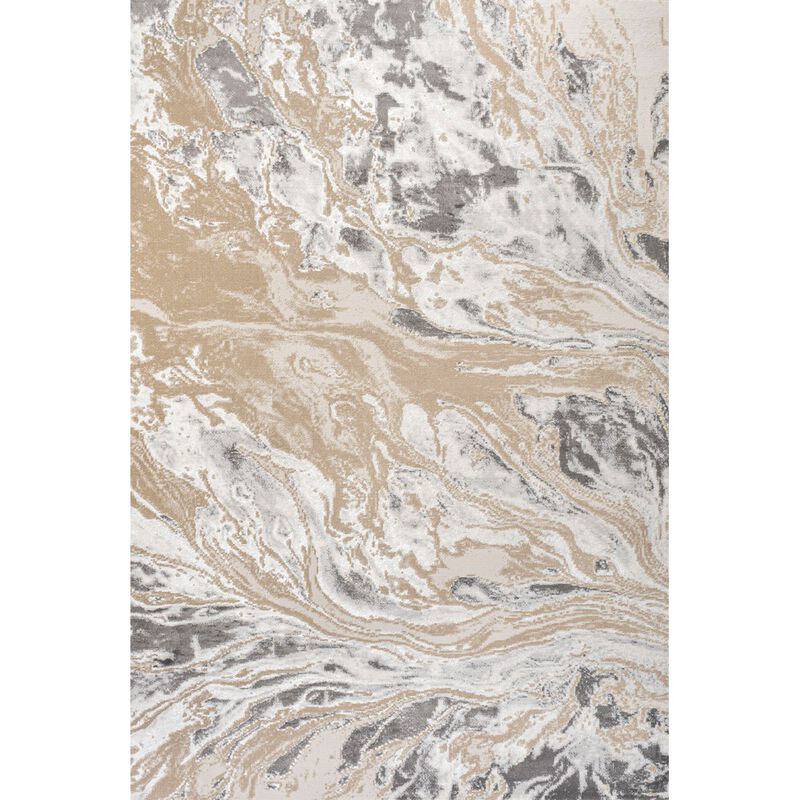 Swirl Marbled Abstract Area Rug